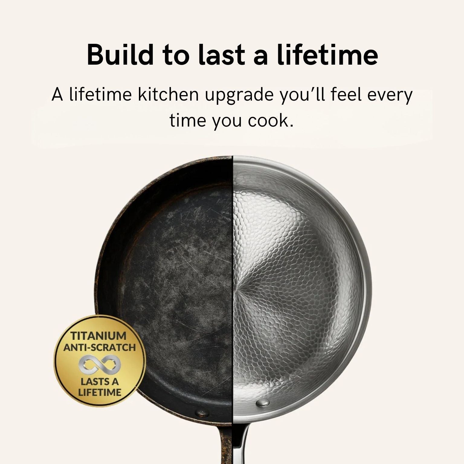 Titanium Hammered Cookware Set Pro