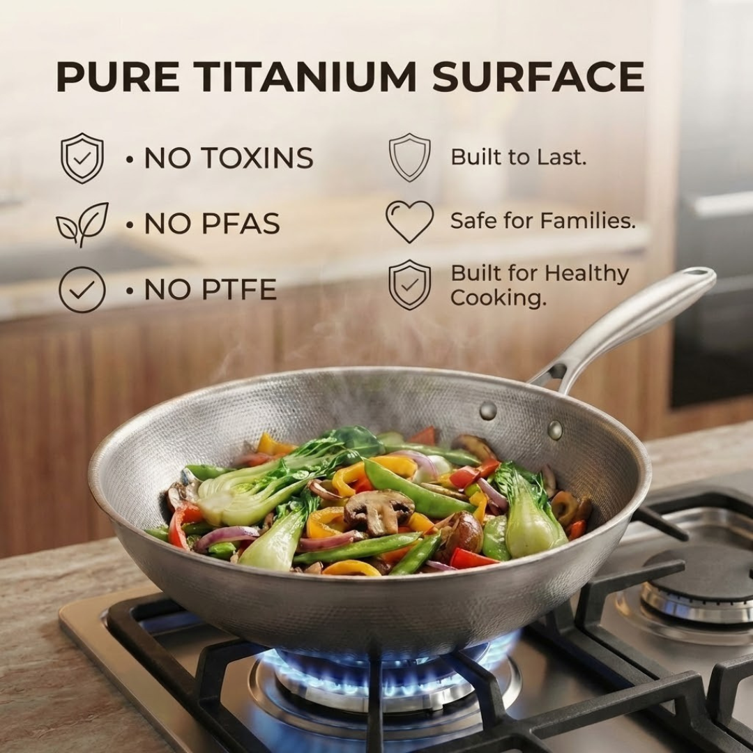 Titanium Hammered Cookware Set Pro